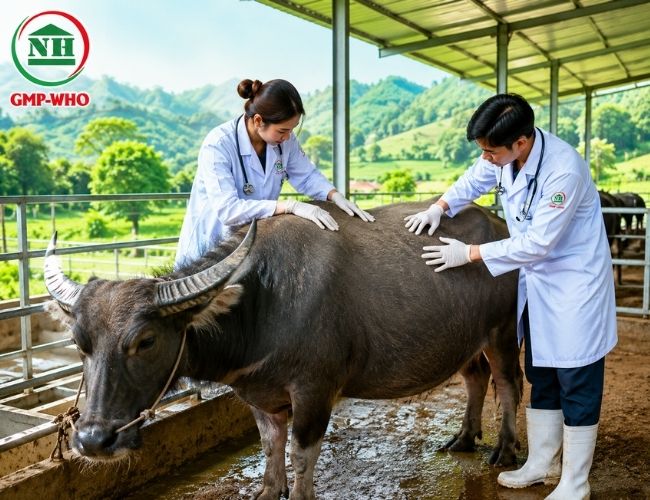 nhận biết trâu mang thai