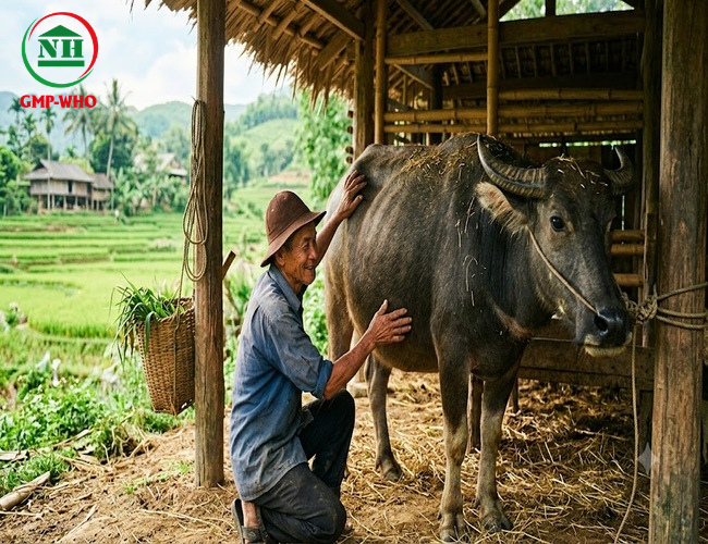 trâu mang thai
