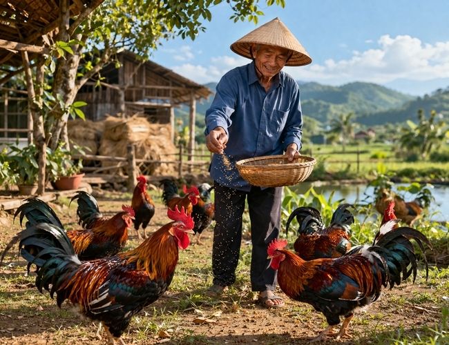 gà 3 tháng tuổi