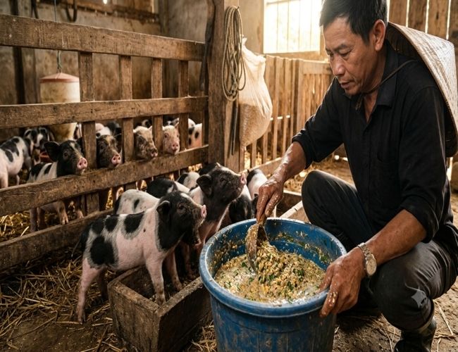 heo con ăn