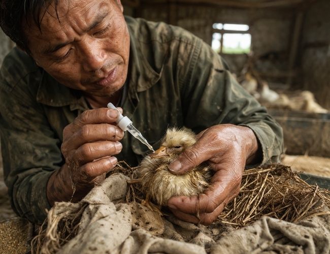 vịt săp chết