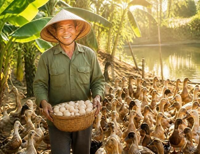 nuôi vịt đẻ 