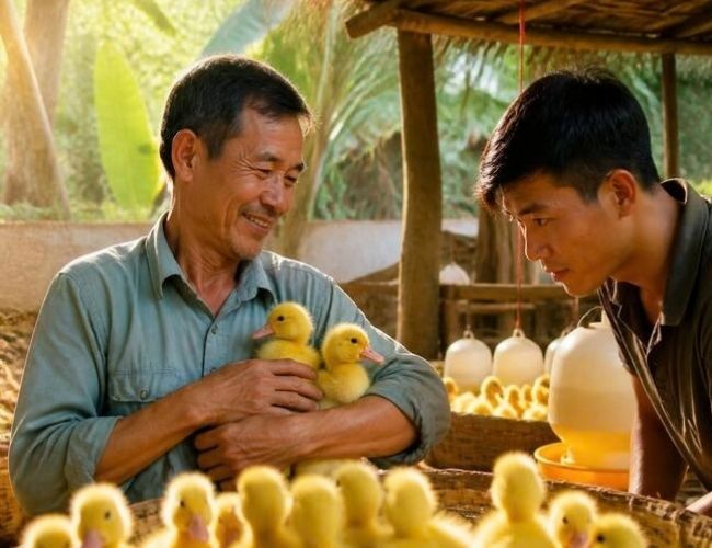 vịt con mới nở