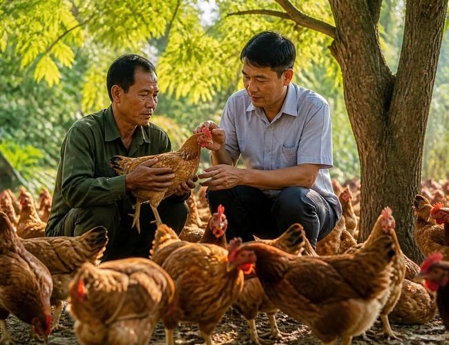 gà siêu trứng